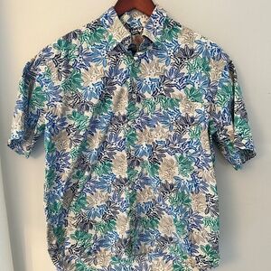 Alan Flusser Hawaiian Camp Shirt SZ Large